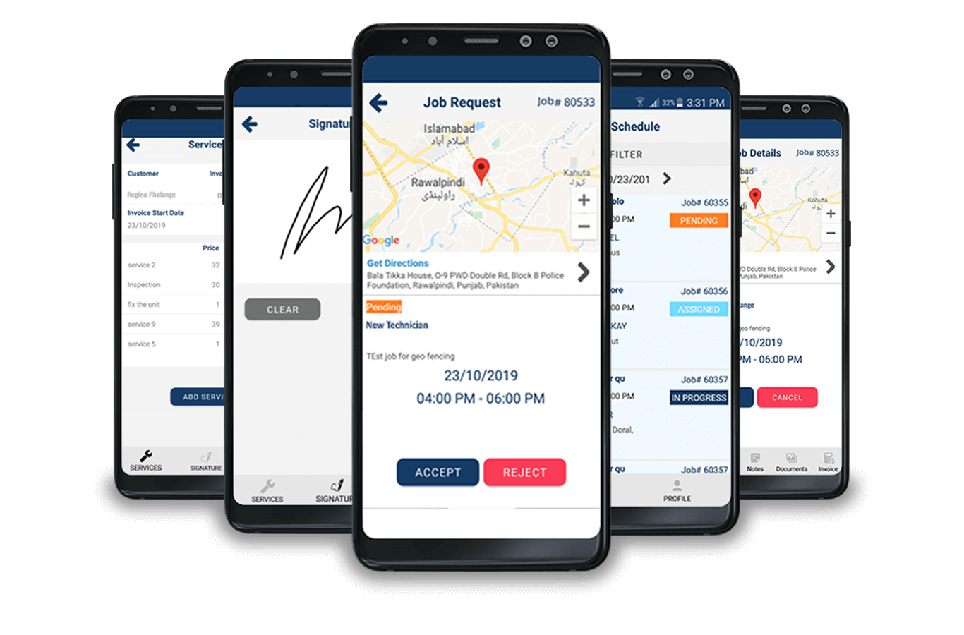 sales rep tracking app by e-strats